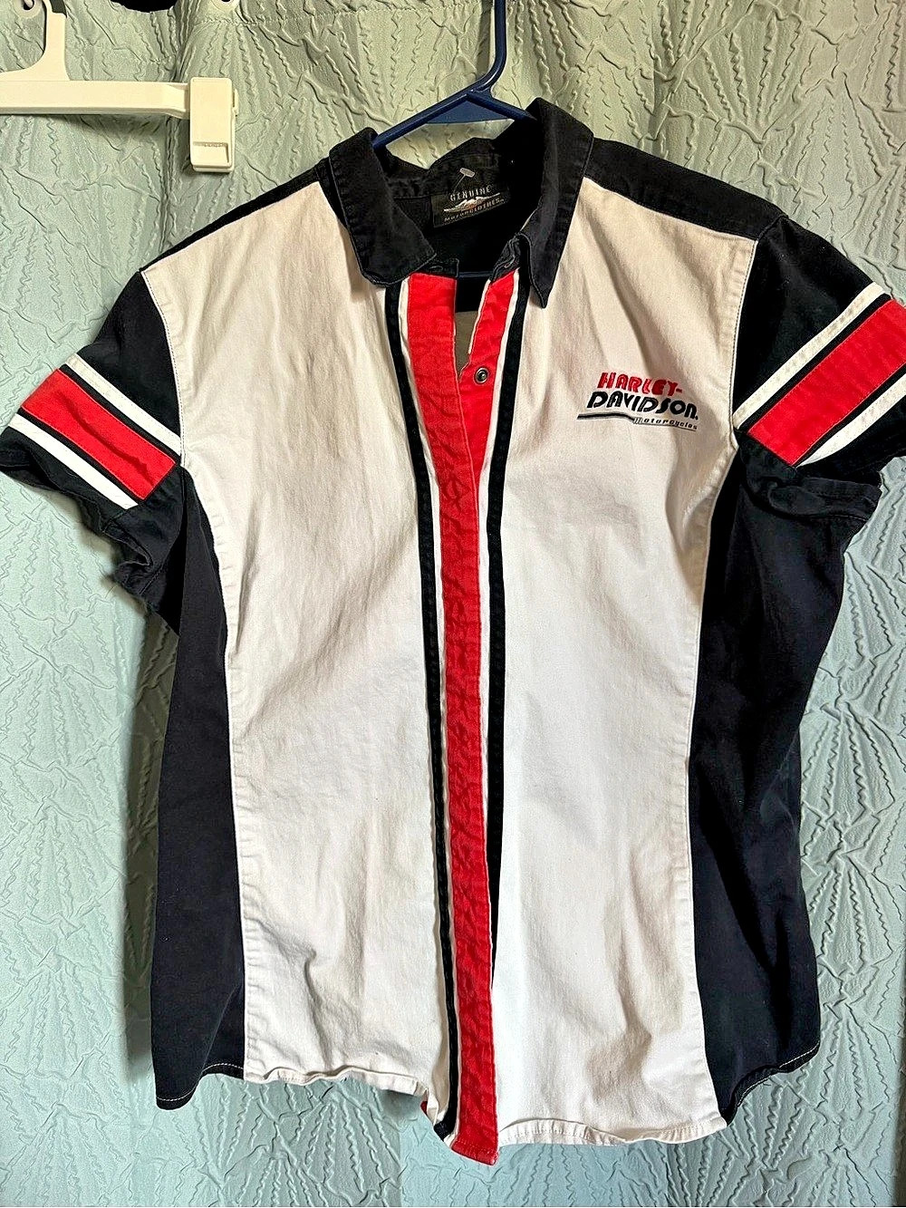 Harley-Davidson Color Block Button Down Shirt Size XL